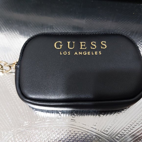 Guess Los Angeles Mini Keychain Clip Case Pouch Small 2 COLORS TO CHOOSE FROM - Picture 3 of 12